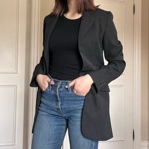 90s vintage grey suit blazer